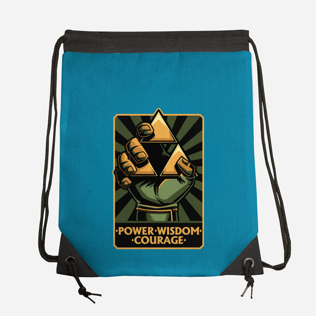 Elf Game Triangle-None-Drawstring-Bag-Studio Mootant