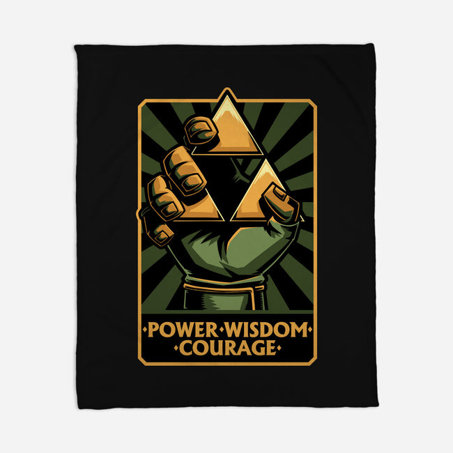 Elf Game Triangle-None-Fleece-Blanket-Studio Mootant