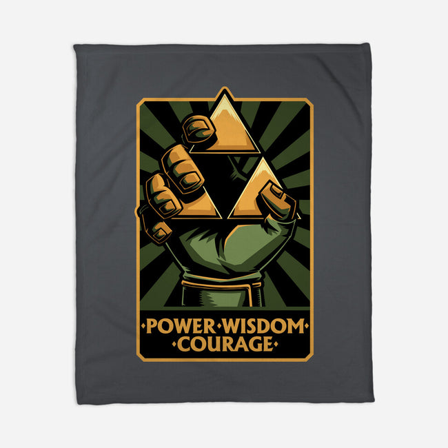 Elf Game Triangle-None-Fleece-Blanket-Studio Mootant