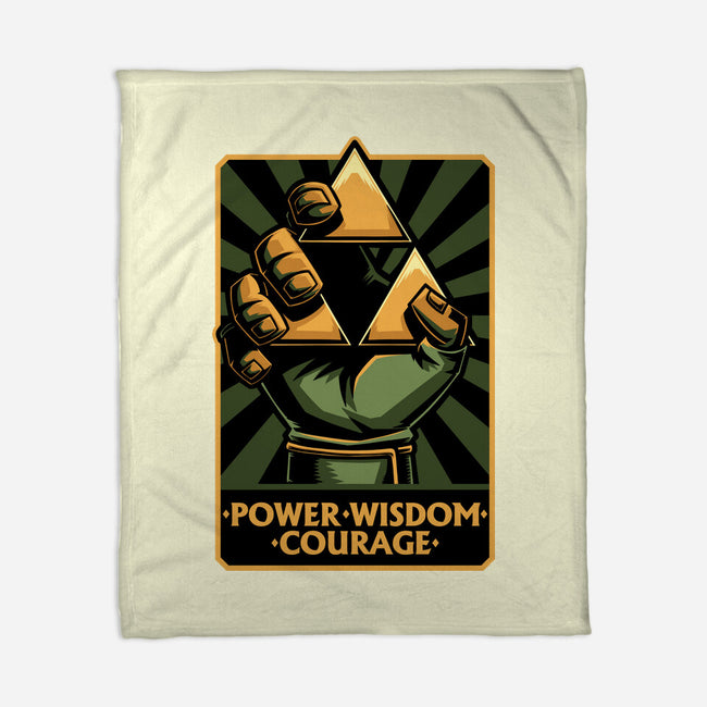 Elf Game Triangle-None-Fleece-Blanket-Studio Mootant
