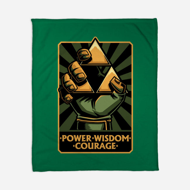 Elf Game Triangle-None-Fleece-Blanket-Studio Mootant
