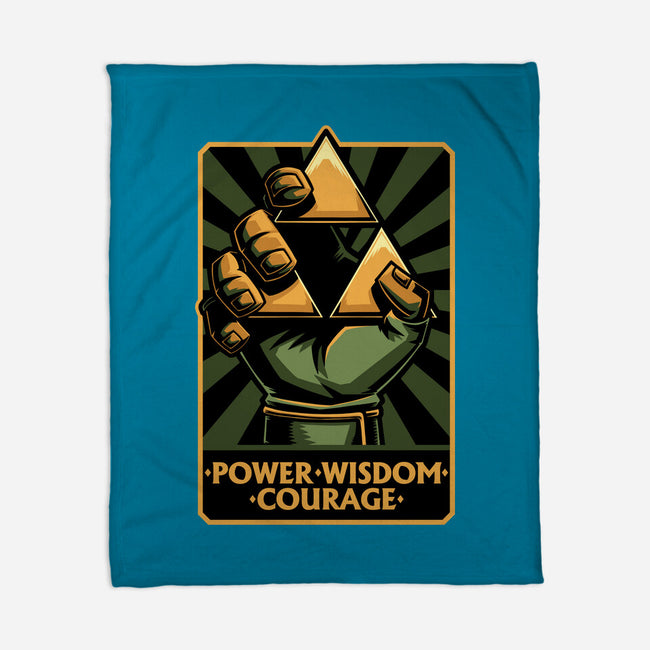 Elf Game Triangle-None-Fleece-Blanket-Studio Mootant