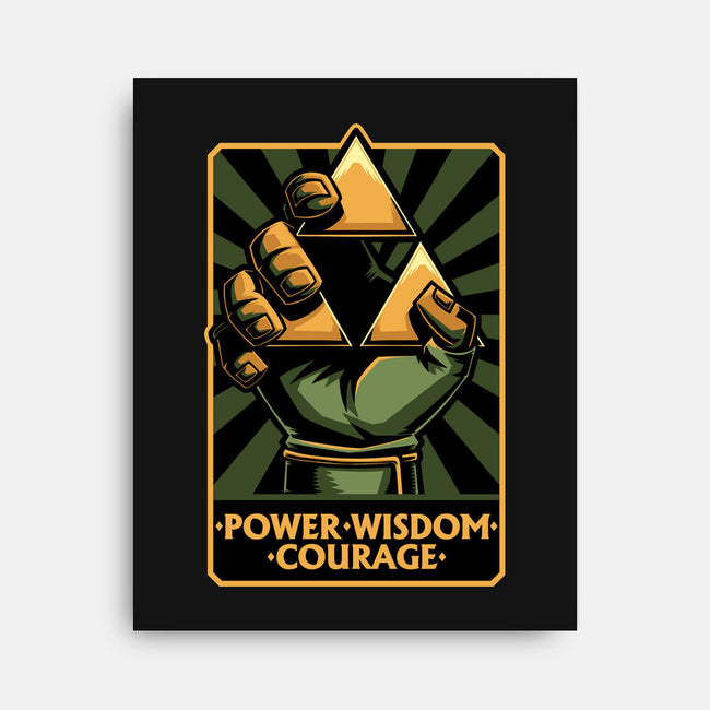 Elf Game Triangle-None-Stretched-Canvas-Studio Mootant