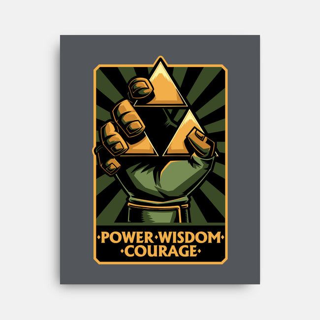 Elf Game Triangle-None-Stretched-Canvas-Studio Mootant