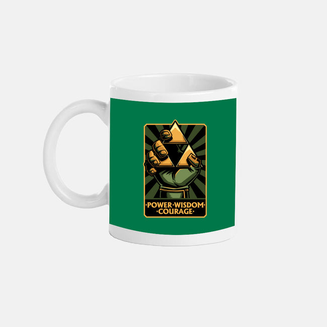 Elf Game Triangle-None-Mug-Drinkware-Studio Mootant