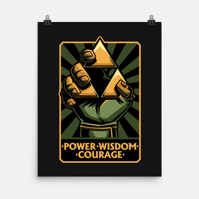 Elf Game Triangle-None-Matte-Poster-Studio Mootant
