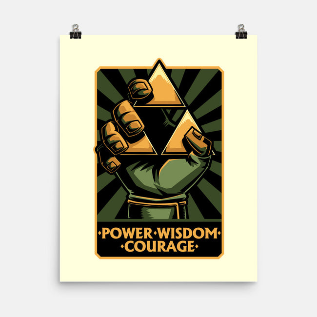 Elf Game Triangle-None-Matte-Poster-Studio Mootant