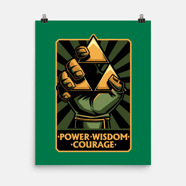 Elf Game Triangle-None-Matte-Poster-Studio Mootant