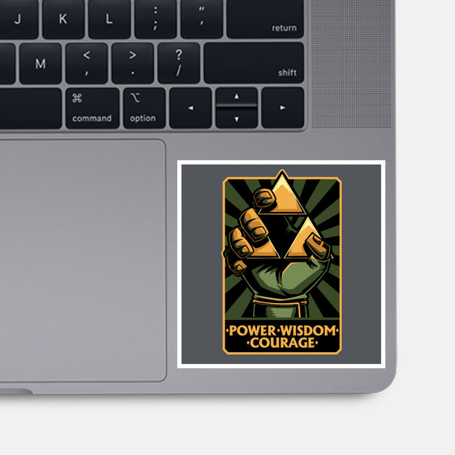 Elf Game Triangle-None-Glossy-Sticker-Studio Mootant