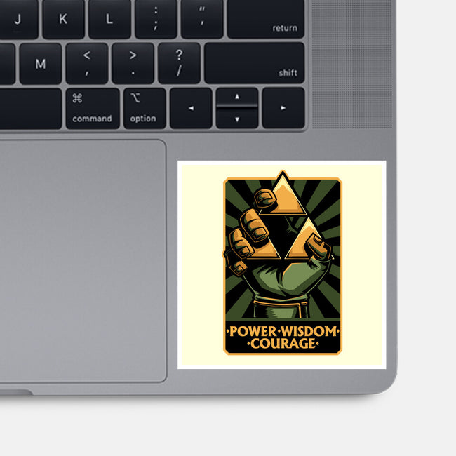 Elf Game Triangle-None-Glossy-Sticker-Studio Mootant