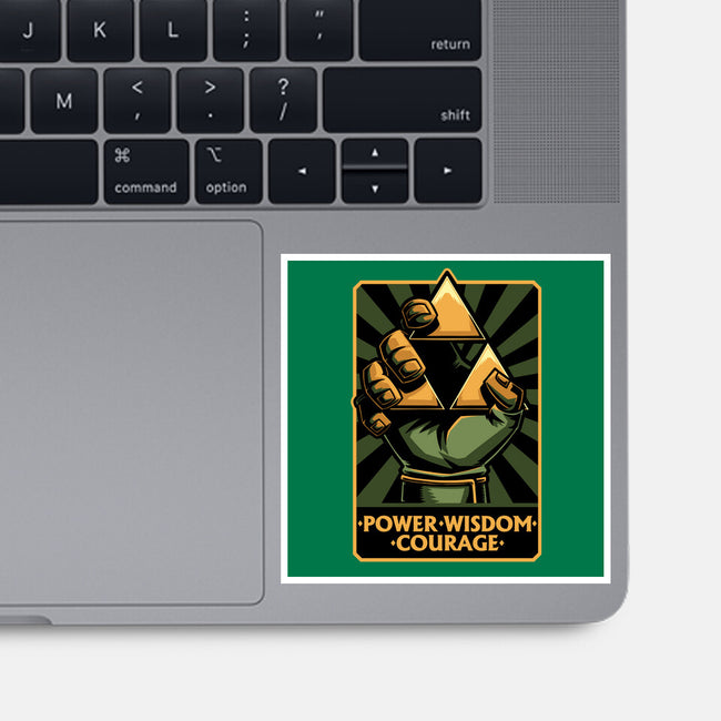 Elf Game Triangle-None-Glossy-Sticker-Studio Mootant