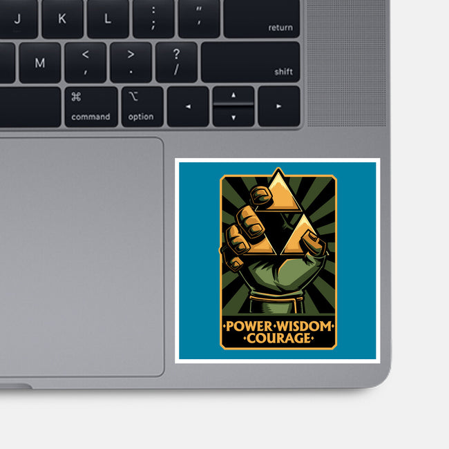 Elf Game Triangle-None-Glossy-Sticker-Studio Mootant