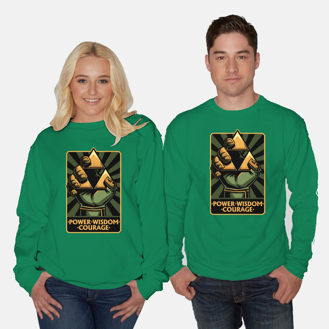 Elf Game Triangle-Unisex-Crew Neck-Sweatshirt-Studio Mootant