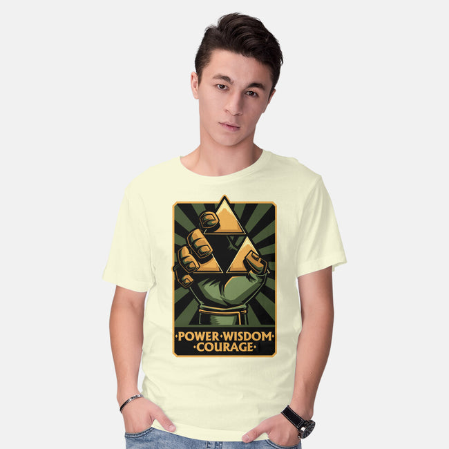 Elf Game Triangle-Mens-Basic-Tee-Studio Mootant