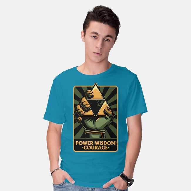 Elf Game Triangle-Mens-Basic-Tee-Studio Mootant