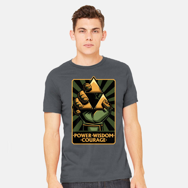 Elf Game Triangle-Mens-Heavyweight-Tee-Studio Mootant