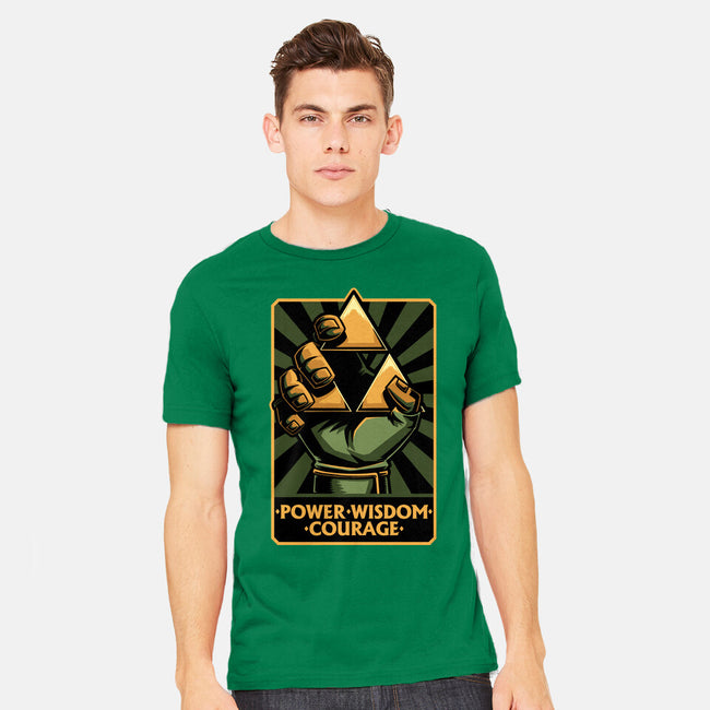 Elf Game Triangle-Mens-Heavyweight-Tee-Studio Mootant