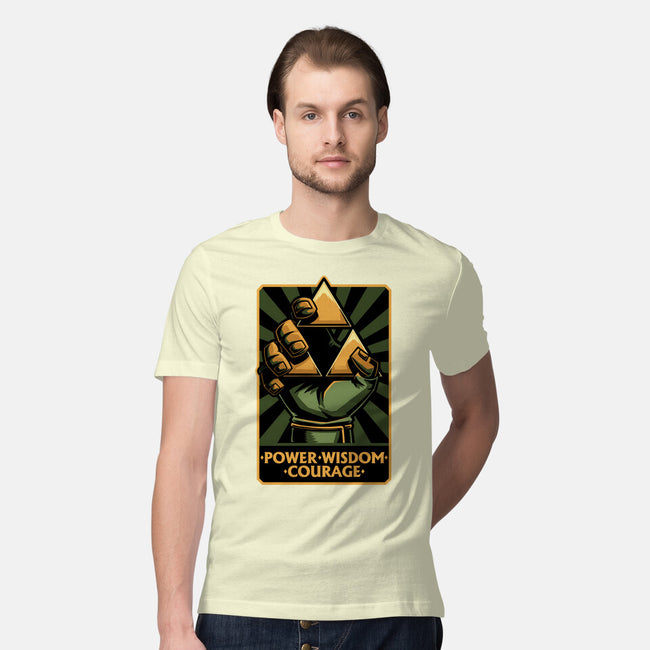 Elf Game Triangle-Mens-Premium-Tee-Studio Mootant