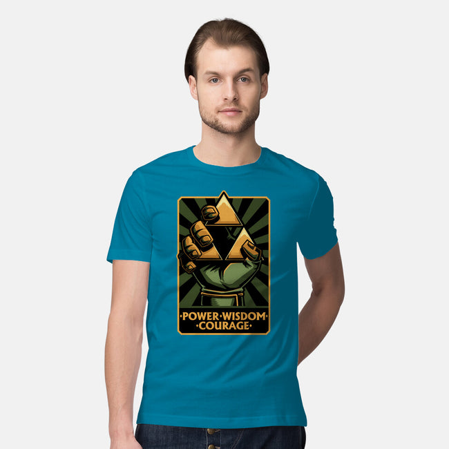 Elf Game Triangle-Mens-Premium-Tee-Studio Mootant