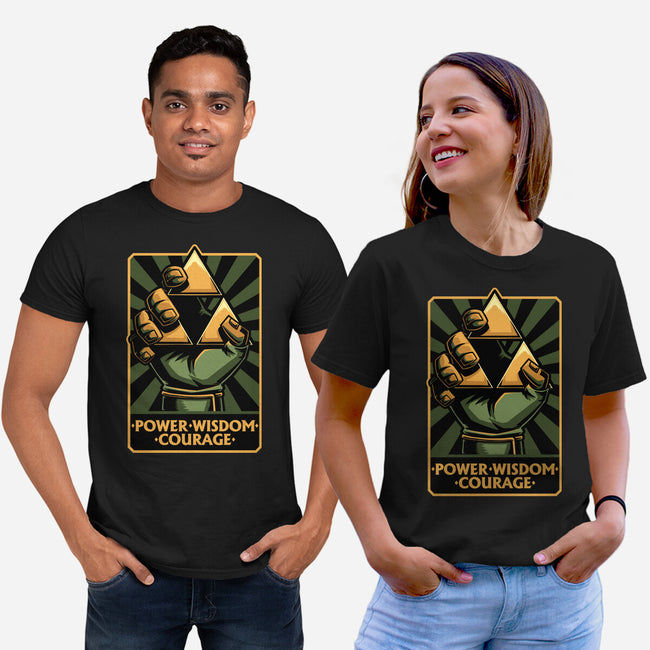 Elf Game Triangle-Unisex-Basic-Tee-Studio Mootant