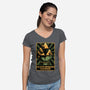 Elf Game Triangle-Womens-V-Neck-Tee-Studio Mootant