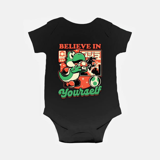 Dinosaur Kaiju Game-Baby-Basic-Onesie-Studio Mootant