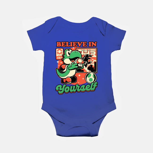 Dinosaur Kaiju Game-Baby-Basic-Onesie-Studio Mootant