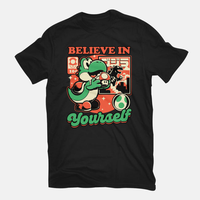 Dinosaur Kaiju Game-Youth-Basic-Tee-Studio Mootant