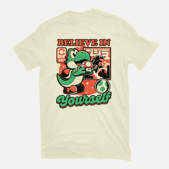Dinosaur Kaiju Game-Mens-Basic-Tee-Studio Mootant