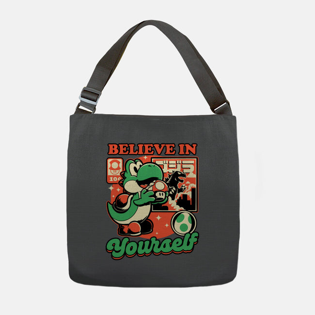 Dinosaur Kaiju Game-None-Adjustable Tote-Bag-Studio Mootant