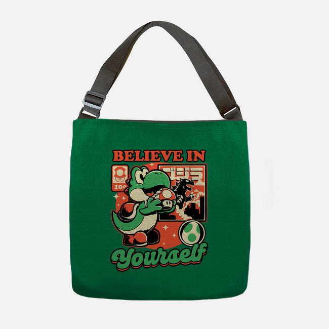Dinosaur Kaiju Game-None-Adjustable Tote-Bag-Studio Mootant