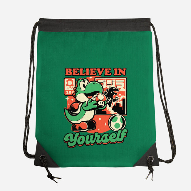 Dinosaur Kaiju Game-None-Drawstring-Bag-Studio Mootant