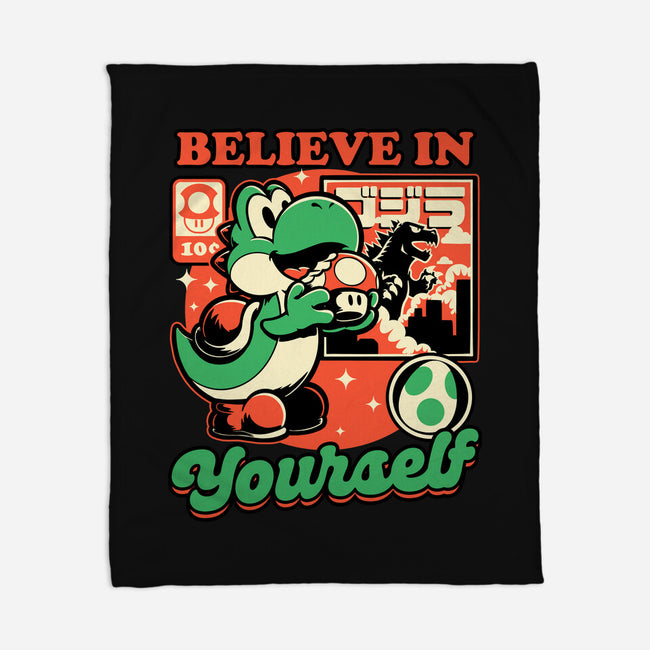 Dinosaur Kaiju Game-None-Fleece-Blanket-Studio Mootant