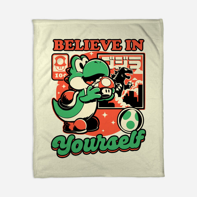 Dinosaur Kaiju Game-None-Fleece-Blanket-Studio Mootant
