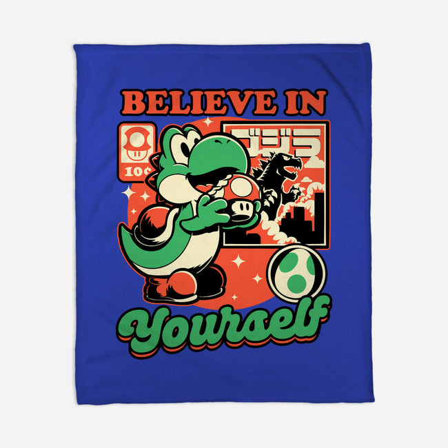 Dinosaur Kaiju Game-None-Fleece-Blanket-Studio Mootant