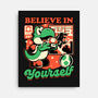 Dinosaur Kaiju Game-None-Stretched-Canvas-Studio Mootant