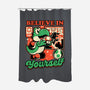 Dinosaur Kaiju Game-None-Polyester-Shower Curtain-Studio Mootant