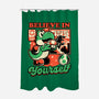 Dinosaur Kaiju Game-None-Polyester-Shower Curtain-Studio Mootant