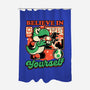 Dinosaur Kaiju Game-None-Polyester-Shower Curtain-Studio Mootant