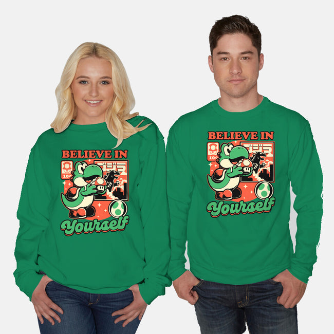 Dinosaur Kaiju Game-Unisex-Crew Neck-Sweatshirt-Studio Mootant