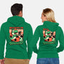 Dinosaur Kaiju Game-Unisex-Zip-Up-Sweatshirt-Studio Mootant