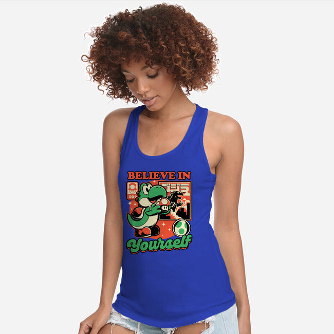 Dinosaur Kaiju Game-Womens-Racerback-Tank-Studio Mootant