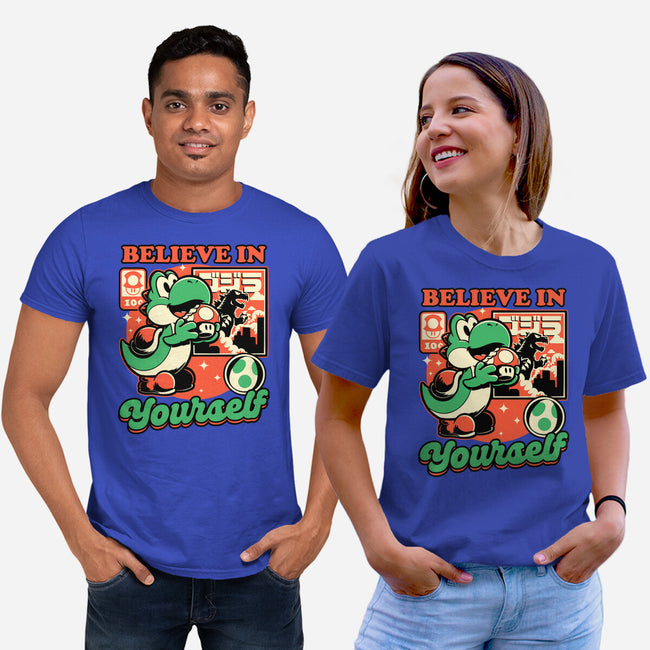 Dinosaur Kaiju Game-Unisex-Basic-Tee-Studio Mootant