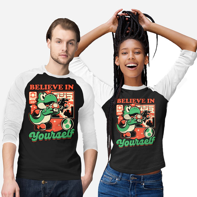 Dinosaur Kaiju Game-Unisex-Baseball-Tee-Studio Mootant
