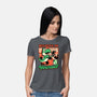Dinosaur Kaiju Game-Womens-Basic-Tee-Studio Mootant