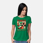 Dinosaur Kaiju Game-Womens-Basic-Tee-Studio Mootant