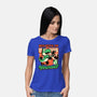 Dinosaur Kaiju Game-Womens-Basic-Tee-Studio Mootant