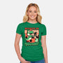 Dinosaur Kaiju Game-Womens-Fitted-Tee-Studio Mootant