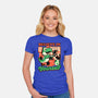 Dinosaur Kaiju Game-Womens-Fitted-Tee-Studio Mootant