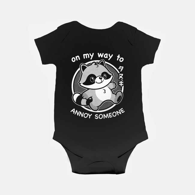 Cute Annoying Raccoon-Baby-Basic-Onesie-Studio Mootant